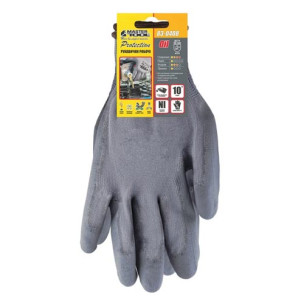 Робочі рукавички сірі Mastertool безшовні сірий нітрил